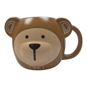 2025 Starbucks Cute Bear Face Head 14 Oz Ceramic Mug 011179293 NWT